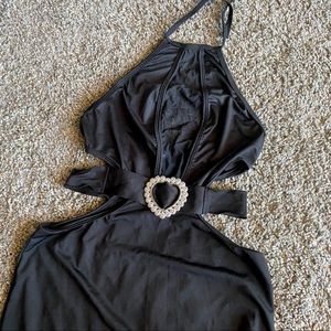 Sexy black mini dress